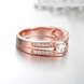 Wholesale Classic Rose Gold Round White CZ Ring TGGPR890 3 small