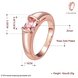 Wholesale Classic Rose Gold Round White CZ Ring TGGPR902 0 small