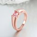 Wholesale Classic Rose Gold Round White CZ Ring TGGPR902 2 small