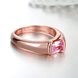Wholesale Classic Rose Gold Round White CZ Ring TGGPR902 3 small
