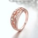 Wholesale Classic Rose Gold Geometric White CZ Ring TGGPR916 1 small