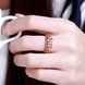 Wholesale Classic Rose Gold Geometric White CZ Ring TGGPR916 4 small