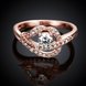 Wholesale Classic Rose Gold Heart White CZ Ring TGGPR931 2 small
