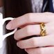 Wholesale Classic 24K Gold Geometric White CZ Ring TGGPR952 4 small