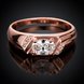 Wholesale Classic Rose Gold Round White CZ Ring TGGPR973 1 small