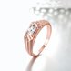 Wholesale Classic Rose Gold Round White CZ Ring TGGPR973 2 small