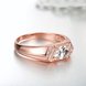 Wholesale Classic Rose Gold Round White CZ Ring TGGPR973 3 small