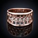 Wholesale Classic Rose Gold Geometric White CZ Ring TGGPR987 2 small