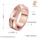 Wholesale Classic Rose Gold Geometric White CZ Ring TGGPR1001 0 small