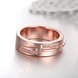 Wholesale Classic Rose Gold Geometric White CZ Ring TGGPR1001 2 small