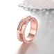 Wholesale Classic Rose Gold Geometric White CZ Ring TGGPR1001 4 small