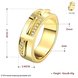 Wholesale Classic 24K Gold Geometric White CZ Ring TGGPR1006 0 small