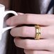 Wholesale Classic 24K Gold Geometric White CZ Ring TGGPR1006 1 small