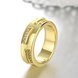 Wholesale Classic 24K Gold Geometric White CZ Ring TGGPR1006 3 small