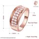 Wholesale Classic Rose Gold Round White CZ Ring TGGPR1012 0 small
