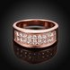 Wholesale Classic Rose Gold Round White CZ Ring TGGPR1012 1 small