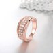 Wholesale Classic Rose Gold Round White CZ Ring TGGPR1012 2 small