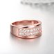 Wholesale Classic Rose Gold Round White CZ Ring TGGPR1012 3 small