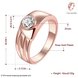 Wholesale Classic Rose Gold Round White CZ Ring TGGPR1026 0 small