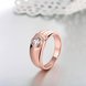 Wholesale Classic Rose Gold Round White CZ Ring TGGPR1026 2 small