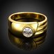 Wholesale Classic 10K Gold Round White CZ Ring TGGPR1033 1 small