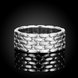 Wholesale Classic Platinum Geometric Multicolor Ring TGGPR1051 1 small