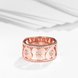 Wholesale Trendy Rose Gold Geometric White CZ Ring TGGPR1063 2 small