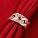 Wholesale Romantic Rose Gold Geometric White CZ Ring TGGPR1084 3 small