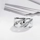 Wholesale Romantic Blue White Zinc Geometric White CZ Ring TGGPR1091 4 small