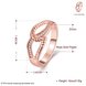 Wholesale Classic Rose Gold Geometric White CZ Ring TGGPR1187 0 small