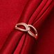 Wholesale Classic Rose Gold Geometric White CZ Ring TGGPR1187 3 small
