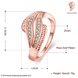 Wholesale Romantic Rose Gold Geometric White CZ Ring TGGPR1201 0 small