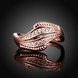 Wholesale Romantic Rose Gold Geometric White CZ Ring TGGPR1201 1 small