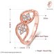 Wholesale Romantic Rose Gold Plant White CZ Ring TGGPR1236 3 small