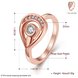 Wholesale Trendy Rose Gold Water Drop White CZ Ring TGGPR1255 1 small