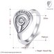 Wholesale Trendy Platinum Water Drop White CZ Ring TGGPR1261 4 small