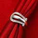 Wholesale Trendy Platinum Geometric White CZ Ring TGGPR1279 1 small