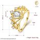 Wholesale Romantic 24K Gold Heart White CZ Ring TGGPR160 0 small