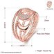 Wholesale Classic Rose Gold Moon White CZ Ring Fine Jewelry Wedding Anniversary Party  Gift TGGPR216 0 small