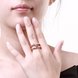 Wholesale Neg design fashion jewelry Classic rose Gold Geometric White CZ Ring TGGPR244 4 small