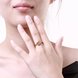 Wholesale New design 24K Gold Plant White CZ Ring Jewelry Wedding Anniversary Party  Gift TGGPR251 4 small