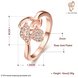 Wholesale Romantic Rose Gold Geometric White CZ Ring Fine Jewelry Wedding Anniversary Party  Gift TGGPR258 0 small