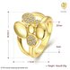 Wholesale Hot sale jewelry from China Trendy 24K Gold Heart White CZ Ring  TGGPR264 0 small
