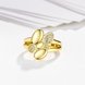 Wholesale Hot sale jewelry from China Trendy 24K Gold Heart White CZ Ring  TGGPR264 2 small