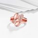 Wholesale Trendy Rose Gold Geometric White CZ Ring TGGPR271 0 small