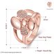Wholesale Trendy Rose Gold Geometric White CZ Ring TGGPR271 1 small