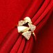 Wholesale Hot sale jewelry from China Trendy 24K Gold Heart White CZ Ring  TGGPR278 0 small