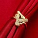 Wholesale Hot sale jewelry from China Trendy 24K Gold  White CZ Ring Fine Jewelry Wedding Anniversary Party  Gift TGGPR291 2 small