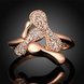 Wholesale Trendy Rose Gold Animal White CZ Ring  Fine Jewelry Wedding Anniversary Party  Gift TGGPR298 1 small