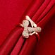 Wholesale Trendy Rose Gold Animal White CZ Ring  Fine Jewelry Wedding Anniversary Party  Gift TGGPR298 2 small